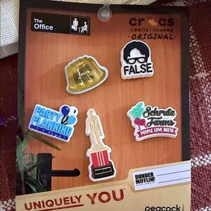 The office croc charms